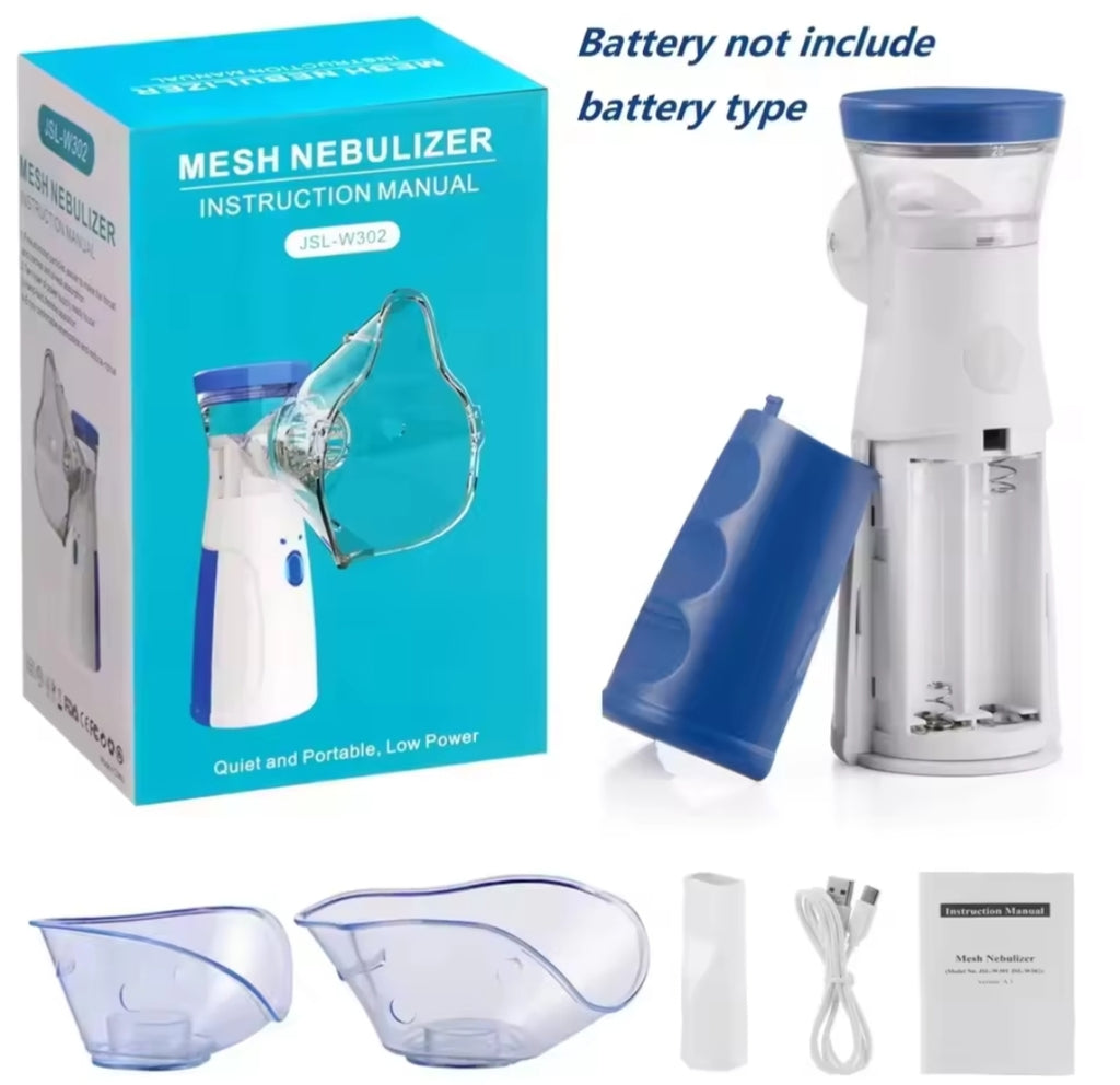 Portable Handheld Mesh Nebulizer Machine – Silent & Micro Atomizer for Kids & Adults