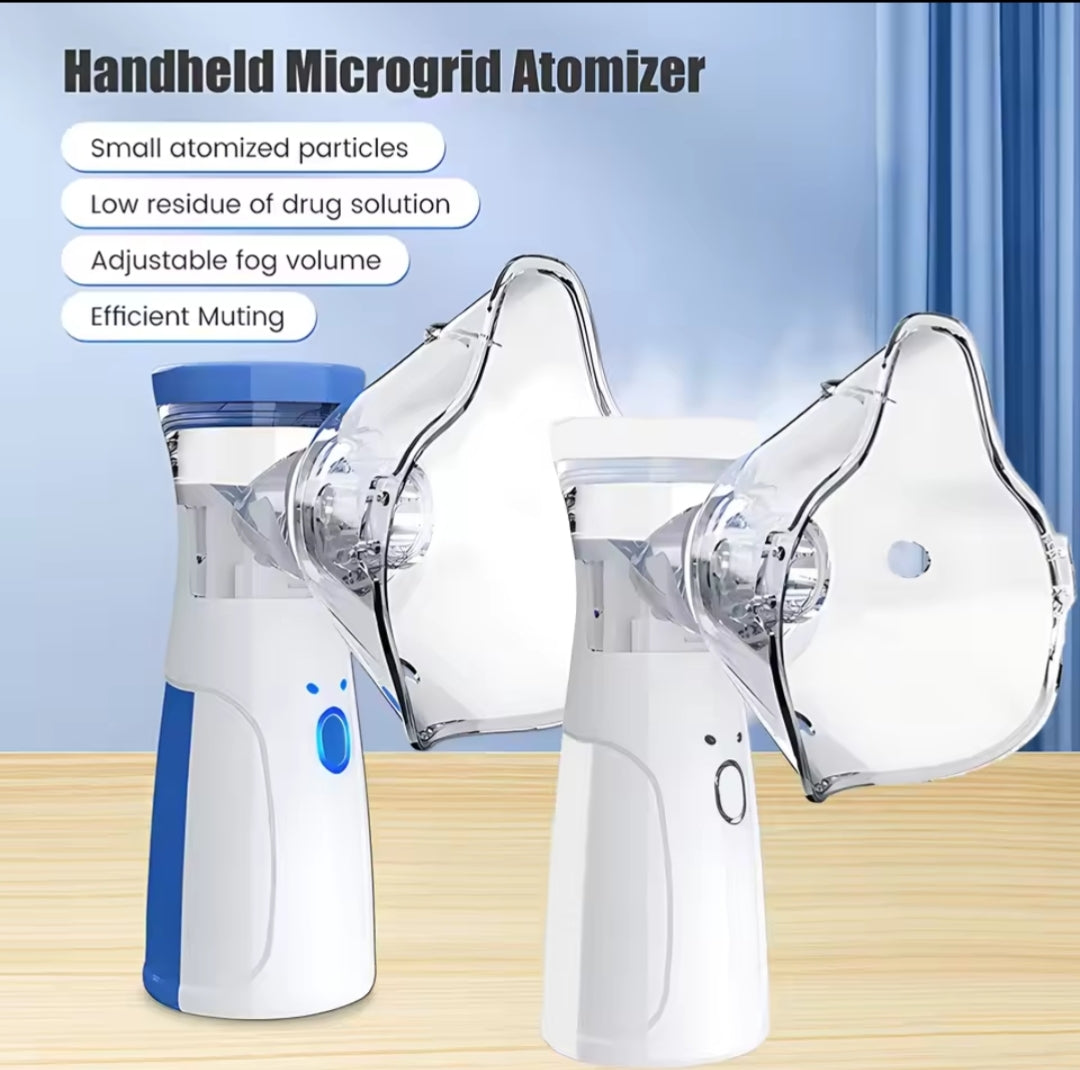 Portable Handheld Mesh Nebulizer Machine – Silent & Micro Atomizer for Kids & Adults