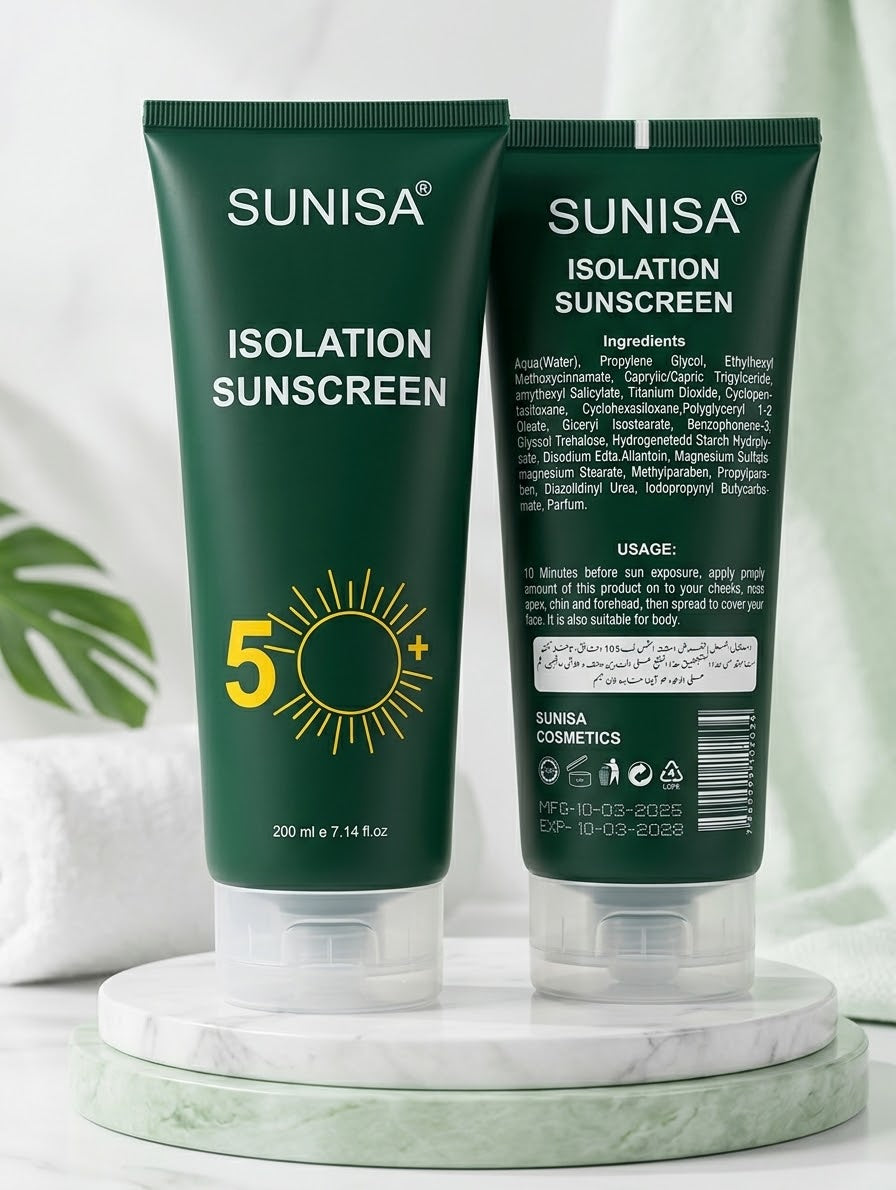 SUNISA Isolation Sunscreen Cream SPF 50+ Protection - 200ml